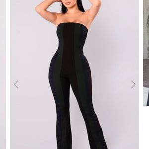 Black/Navy Blue/ Olive Jumpsuit